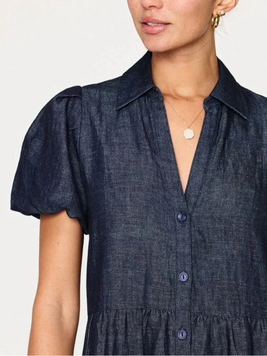 Brochu Walker The Havana Indigo Dress, size M - Picture 3 of 7